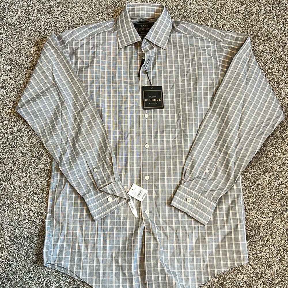 JoS. A. Bank Reserve Men’s Size Small Traditional For Button Up Dress Shirt